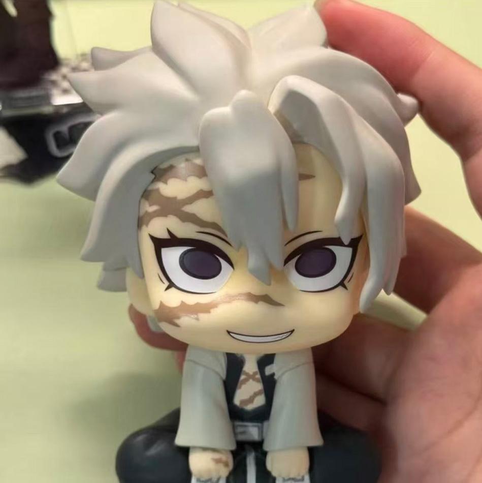 Anime Demon Slayer Figur Tanjirou Agatsuma Zenitsu Kyoujurou Hochschauen Q Version Modell Actionfigur PVC Sammlerspielzeug Geschenk
