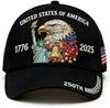 250Th Anniversary Usa Baseball Cap Patriotic Eagle 250 Year American Anniversary Hat Adjustable Veteran Hats Gift