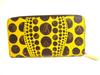 Authentisches LOUIS VUITTON Monogramm Gelbes Leder Kusama Yayoi Punkte Zippy Geldbörse #b048 Geöffnete Schachtel