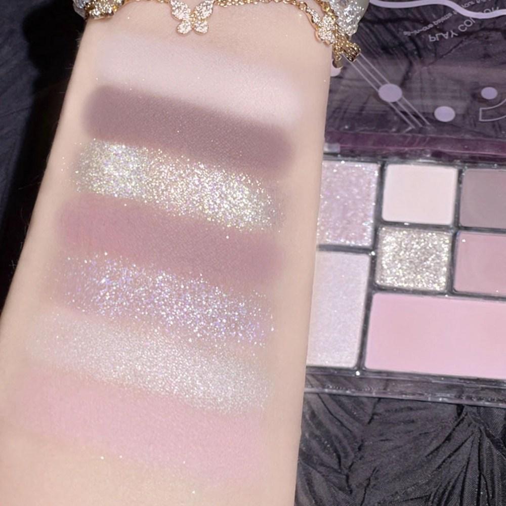 Makeup mixing mixing acrylic palette tint square kit makeup pearly eye shadow iris purple glitter 9 colors, 03 9-color 02