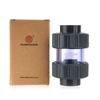 Flowcolour UPVC 25mm-32mm Gray Swing Check Valve Non-Return Flap Valve One Way Valve Fish Tank Connector Pipe Fittings