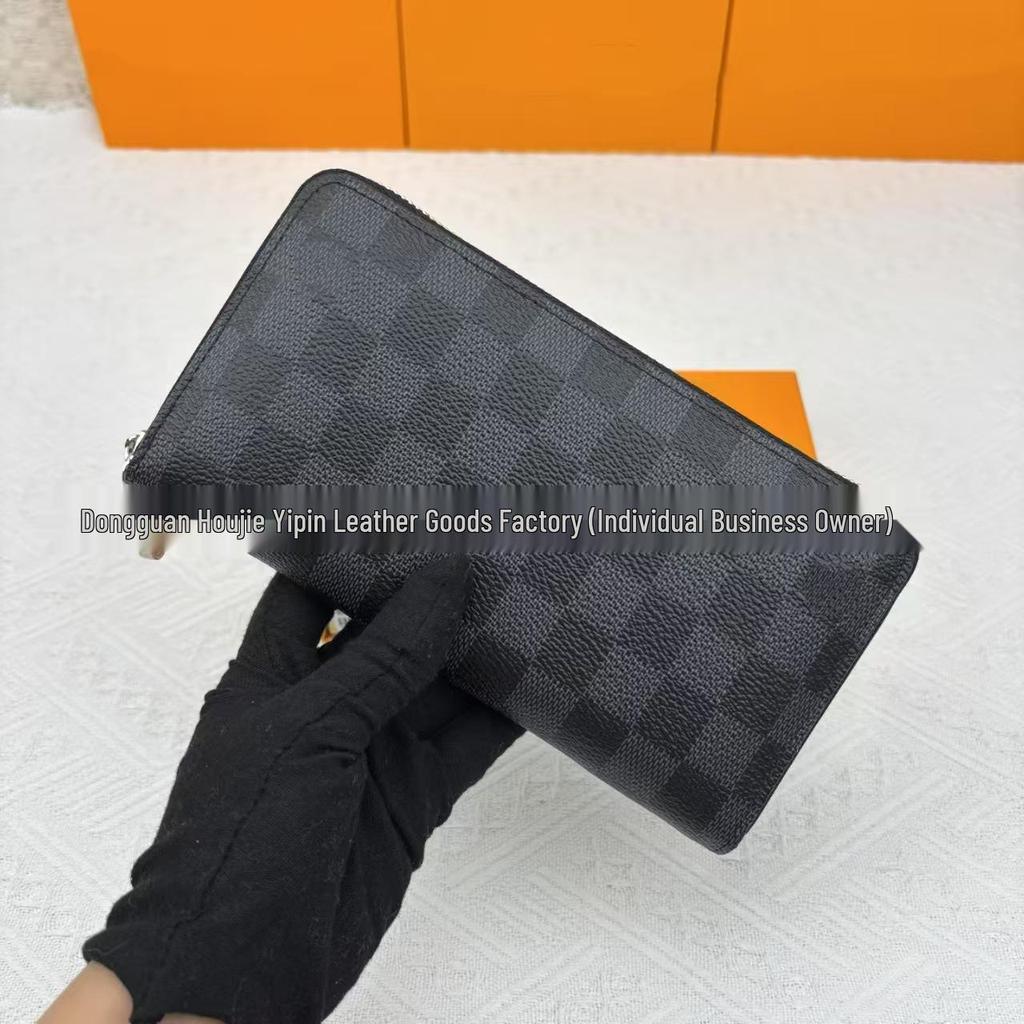 Unisex Langbörse & Kartenhalter - Einzelner Reißverschluss, Mehrere Kartenfächer, Ausweisfach, Modell 60017