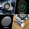 Top Brand New Style Atmospheric Fashion Steel Belt Automatic Hollow Quartz Men's Business Watch