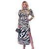 AX Paris Womens/Ladies Animal Print High-Neck Puff Sleeve Formal Midi Dress