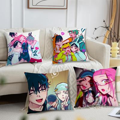 Anime Comic A-ALIENs S-STAGEs Art Cushion Cover Comfortable Soft Pillow Case for Sofa Living Room Home Decor Protective Covers