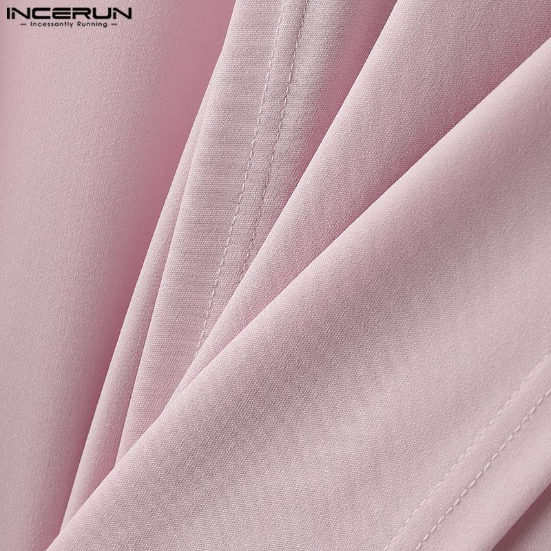 INCERUN Pánský modelový výstřih bez rukávů Dlouhá tílka Neformální trička s tunikou