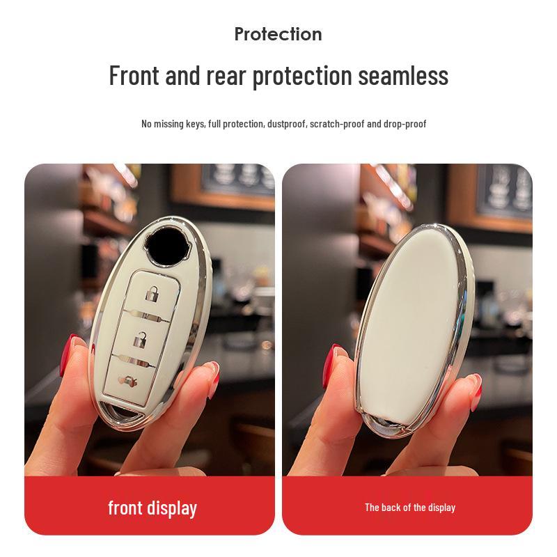 High-Grade Key Case for Women - Compatible with Sylphy, Teana, Qashqai, X-Trail, Tiida, Kicks, Murano