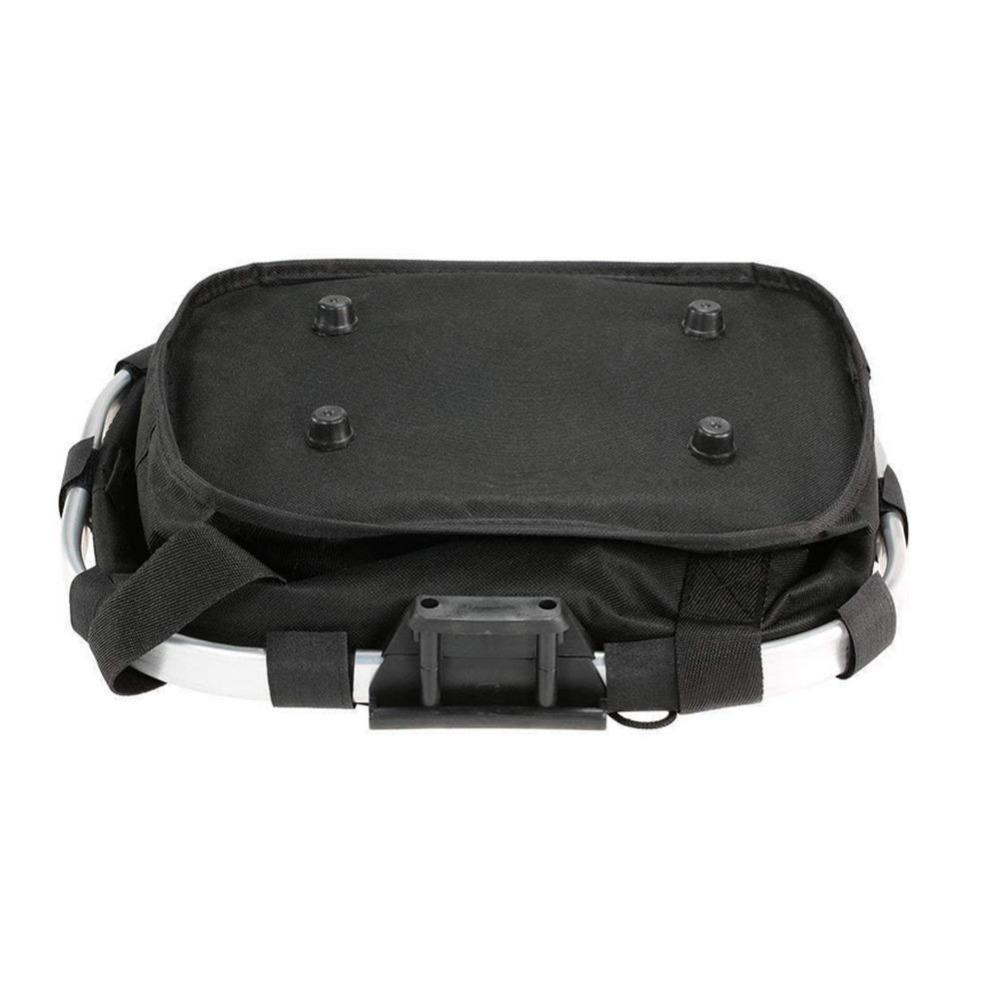 Aluminum Zinc Zinc Alloy Frame Bicycle Front Basket Foldable Mountain Bike Bags  Grocery Shopping