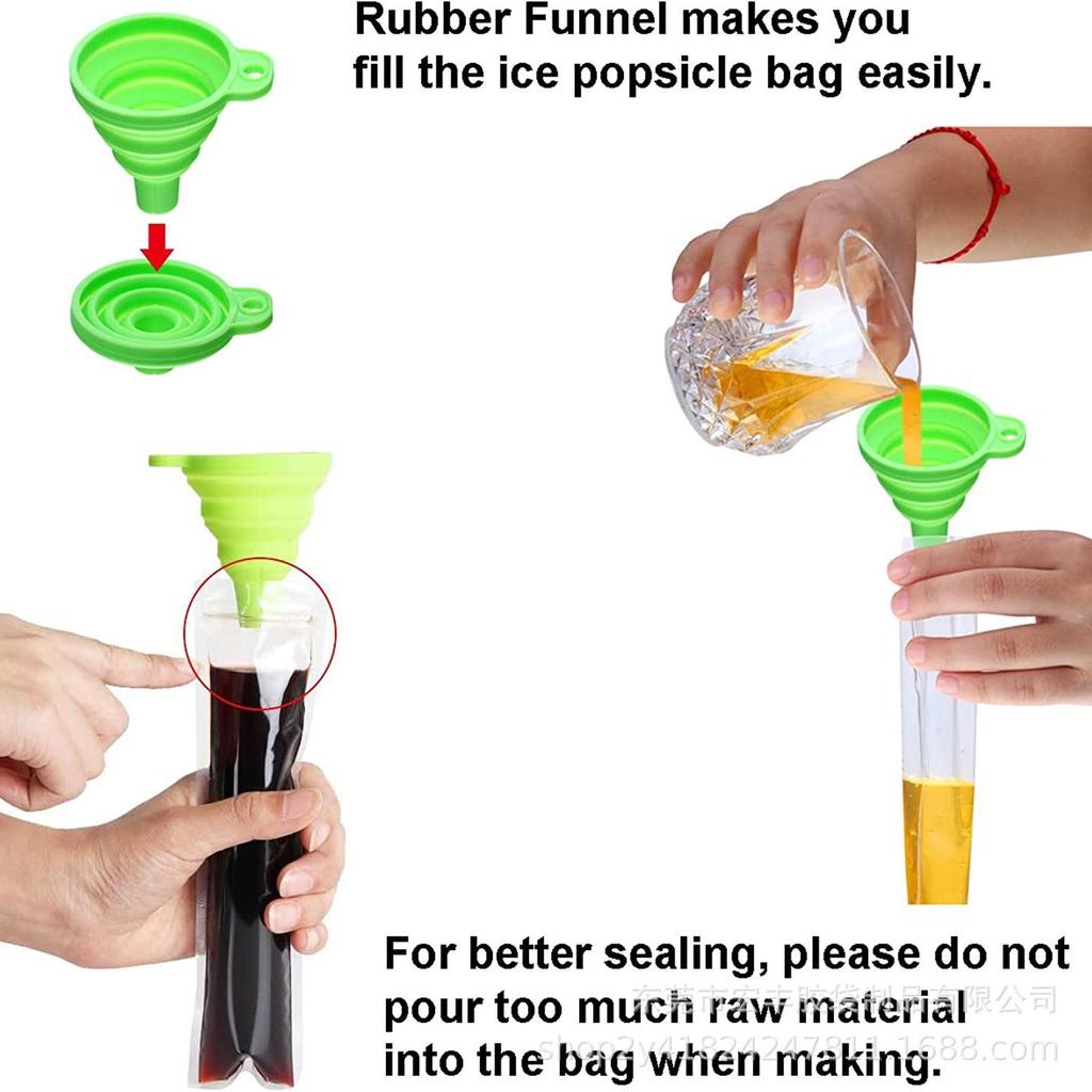 DIY Disposable Popsicle Bags & Food-Grade Ice Pop Molds