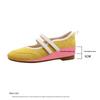 Cowhide Petite Height-Increasing French Ballet Flats - Women's Soft Sole 2025 Mary Jane Shoes