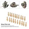 20PCS 12.5‑60 Motorcycle Carburetor Main Jets Slow Pilot Jets Kit for MIKUNI VM TM TMX Carbs Carburetter Set Injectors Nozzle