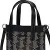 Lacoste Fashion Retro Print PVC Handheld Shoulder Crossbody Bag Small Women bags Black Beige NF4463ZEN56
