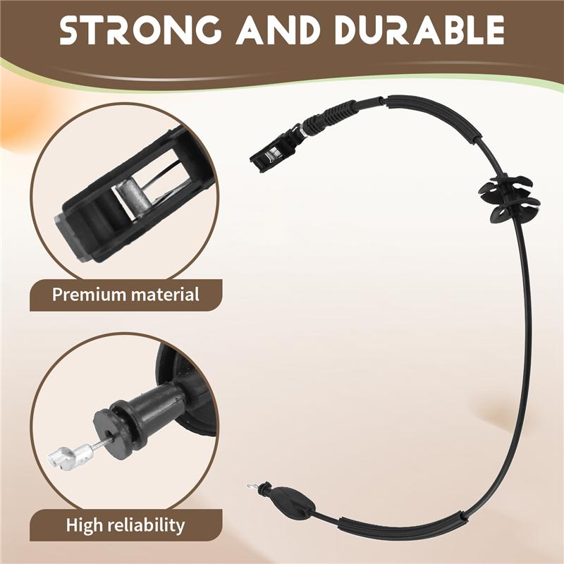 A58X-Front Door Latch Release Cable For Ford F-150 2015- FL3Z-15221A00-B FL3Z-15221A00-H FL3Z-15221A00-E