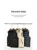 Men's Trendy Hooded Sleeveless Cotton Vest for Autumn/Winter