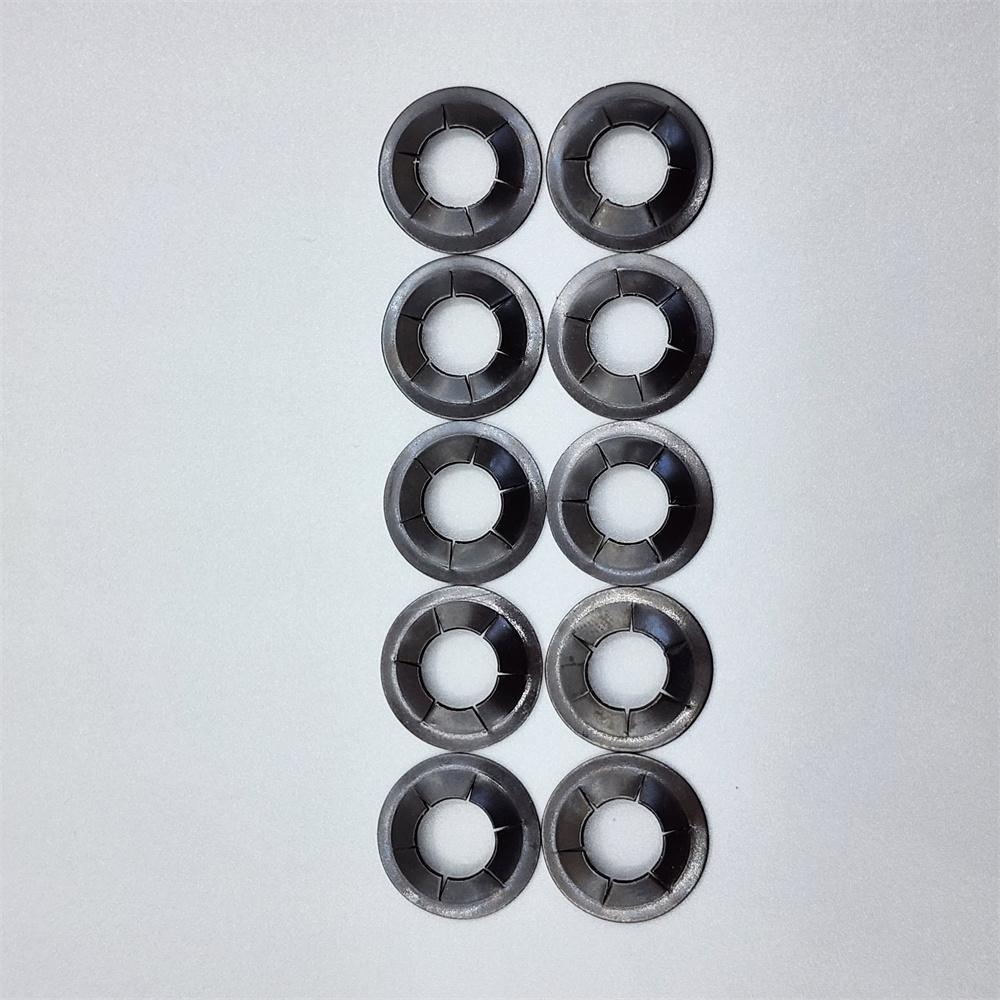 20Pcs Garage Door Hinge Quiet Sleeves 81mm L 11mm ID Kit w/ Roller Shaft Nut Set