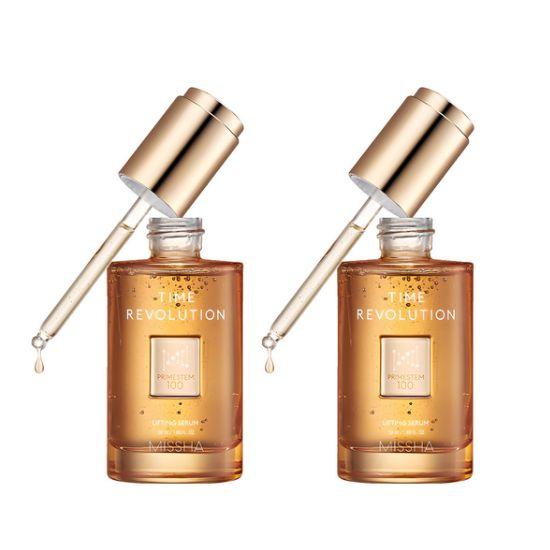 MISSHA Time Revolution Prime Stem 100 Lifting Serum Firming & Anti-Aging Face Serum 50ml x2