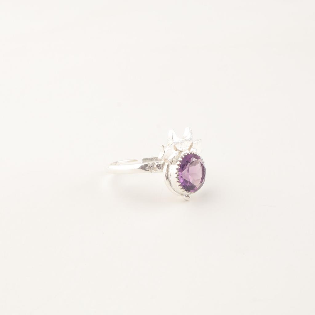Amethyst Gemstone 925 Sterling Silver Jewelry Handmade Ring Gift For Girlfriend RR-67-11