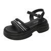 22 Spring and Summer New Sandals Sports Style One-character Open-toed Thick-soled Sandals