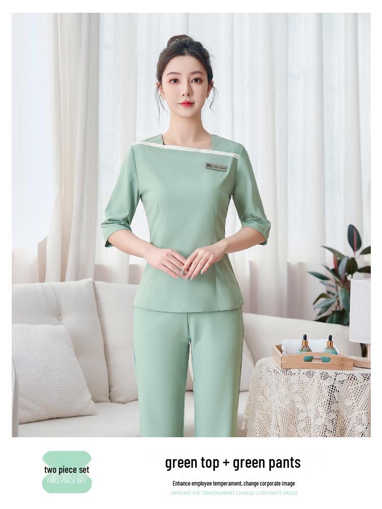 Women's High-End Salon & Spa Uniform - Spring/Summer Technician Workwear