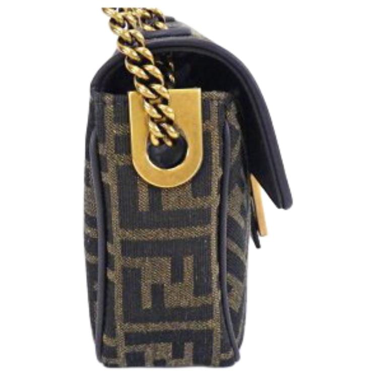 FENDI Baguette Calfskin Detail Baguette Bag, Portable Crossbody Bag, Shoulder Bag Medium Women's Brown 8BR793-AKBZ-F1EM3