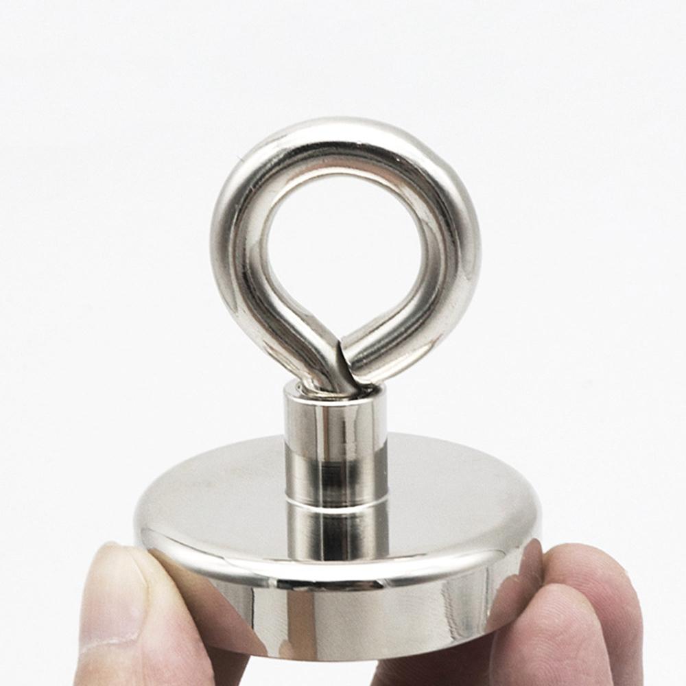 Pot Garage Deep Sea with Eyebolt Ring Pulling Fishing Magnets Kitchen Tools Salvage Magnets Hooks