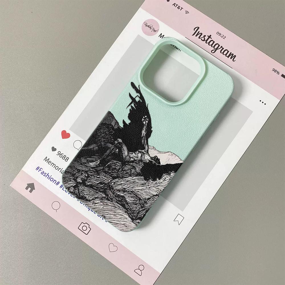 Angel's Wings Phone Case For IPhone 17 16 15 14 13 12 Pro Max 11 16 Plus 17 Air Silicone Shockproof Bumper Cover