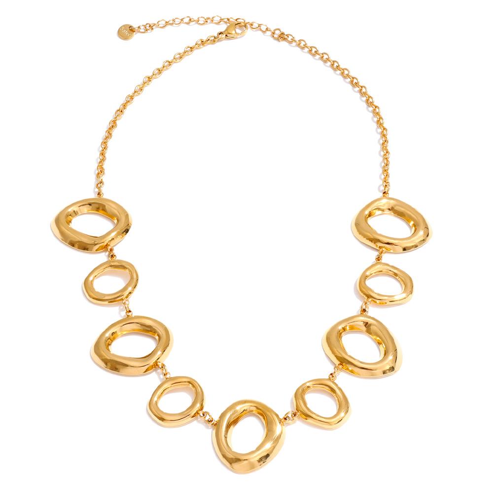 

Yhpup Stainless Steel Geometric Hollow Chain Statement Necklace Waterproof 18K Golden PVD Plated Fashion Collar Jewelry 2025