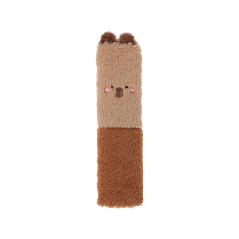 

Car Cartoon Plush Seatbelt Sleeve Covers Soft Universal Shoulder Brown Protector