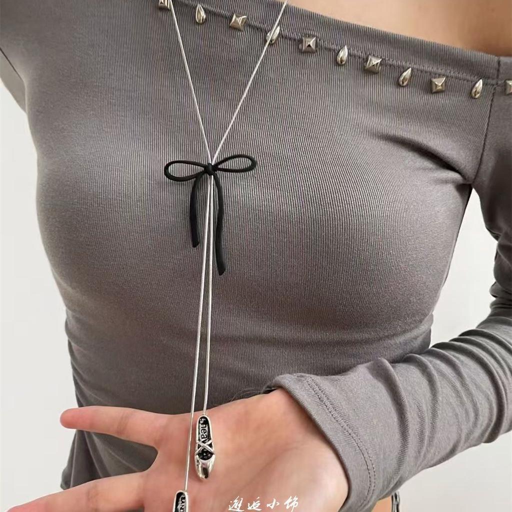 Korean Niche Simple Pendant Necklace Fashion Temperament High Sense Collarbone Chain Light Luxury Personality Versatile Jewelry
