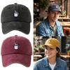 Embroidered Coffee Cup Distressed Baseball Cap Hip Hop Sun Hat For Running Fishing Mountain