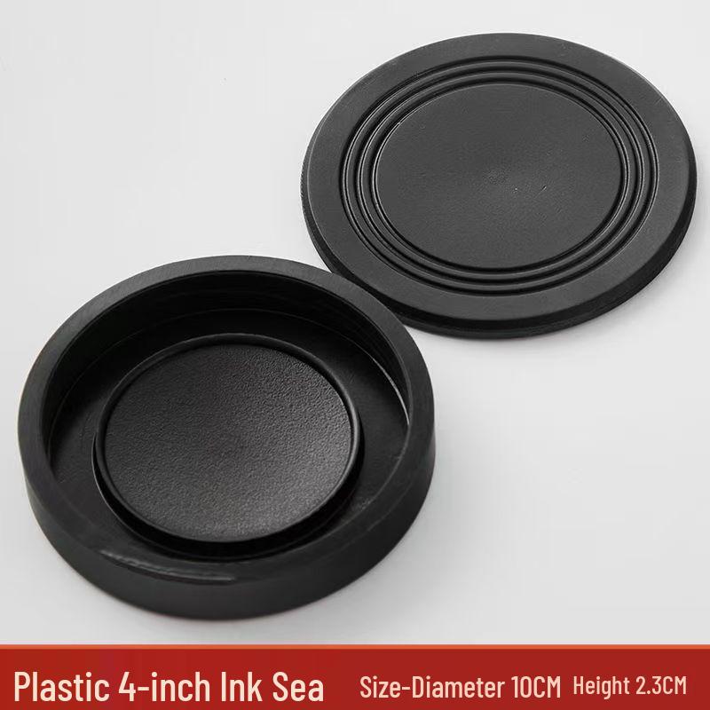 Lightweight Student Inkstone Inkwell with Lid - Practical Writing Tool