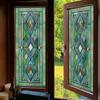 Static Cling Stained Glass Film Rainbow Pattern Static Cling Film  for Windows Doors Sidelight