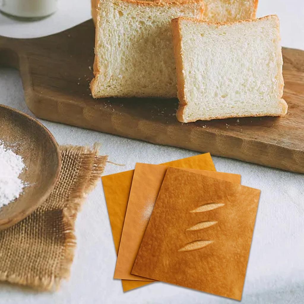 Brotform Geschenkpapier, Lustiges Verpackungsmuster Kraftpapier, Rustikales Brot, Ölbeständige und Reißfeste Küchenartikel
