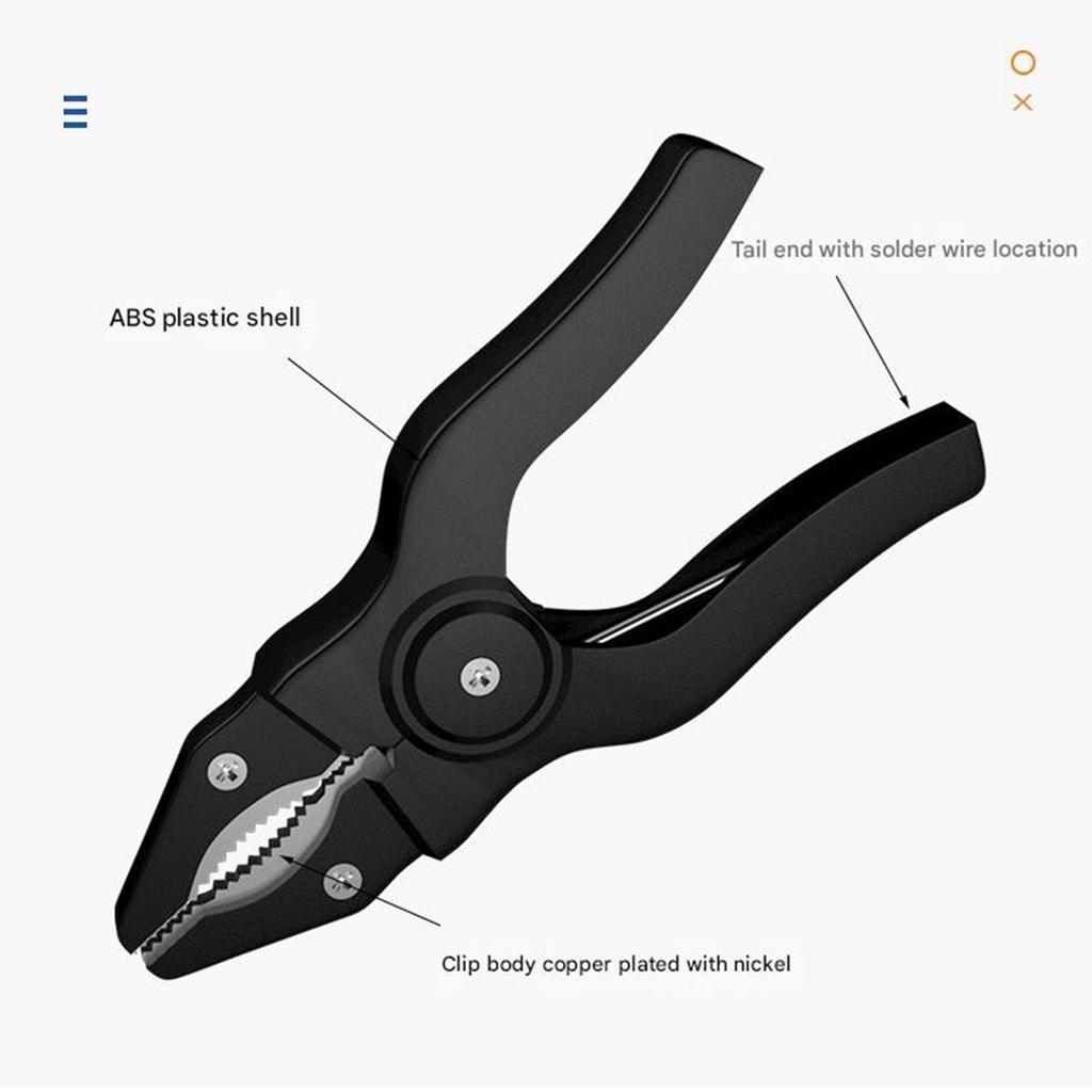 50A Insulated Alligator Clip Premium Copper Construction Secure Electrical Testing Clamps for Engineers