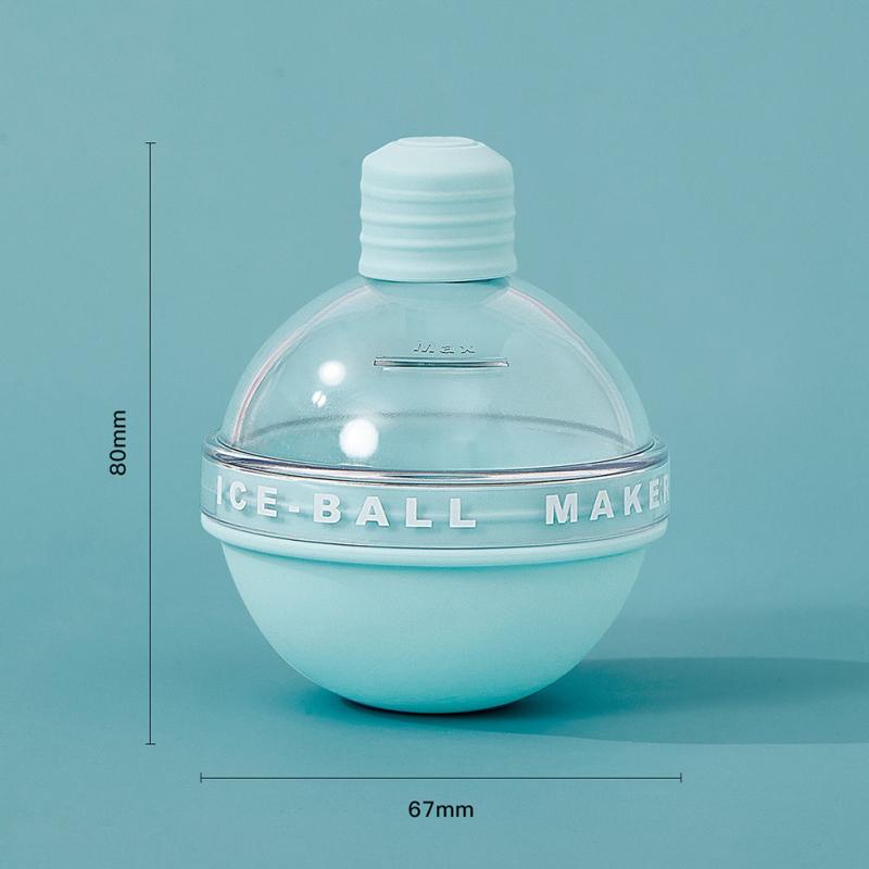 Silicone Spherical Ice Ball Mold Light Bulb Shape Easy Release Home Ice Maker For Whisky Cocktails