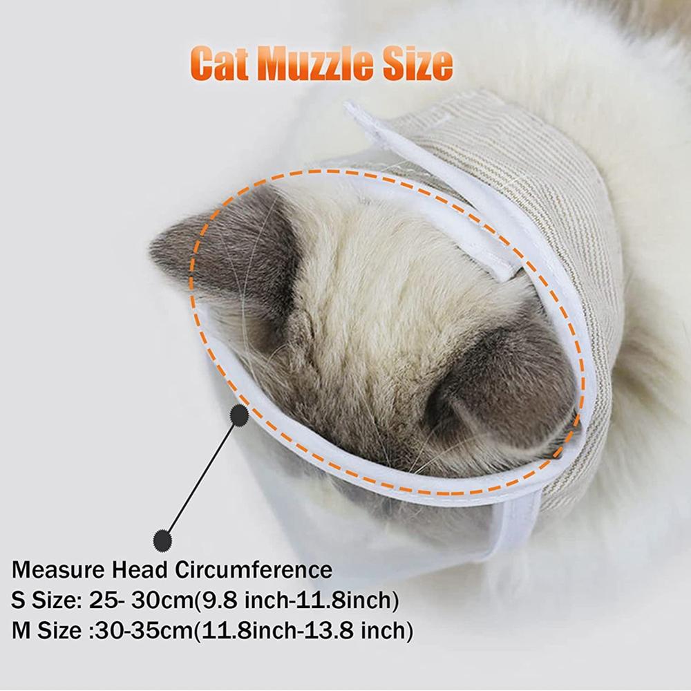 Cat Muzzle For Nail Trimming And Bathing Cat Mouth Cover Cat Face Guard Anti-bite Anti-scratch Face Mask