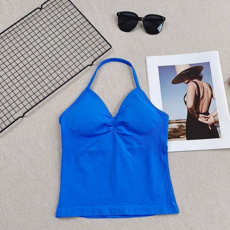 Butt-Lifting Shorts Impact New Product! Peach Butt Fitness Bra Yoga Set Halter Neck Beautiful Back Sports Tank Top for Women