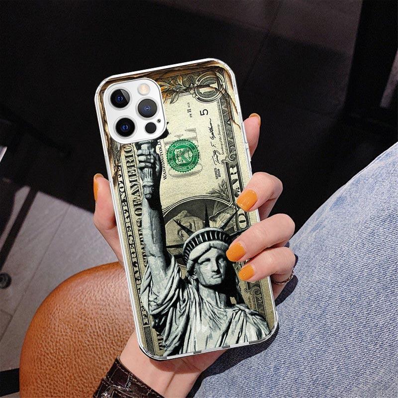 Banknote Dollar Cash Money Phnoe Case for Iphone 17 Air 16 11 12 13 Mini 14 Plus 15 Pro Max 7 8E SE 2020 16ProMax Phone Cover Co