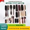 Solid Wood Horsehair Shoe Brush: Soft Bristle for Dust Removal, Care, and Polishing.