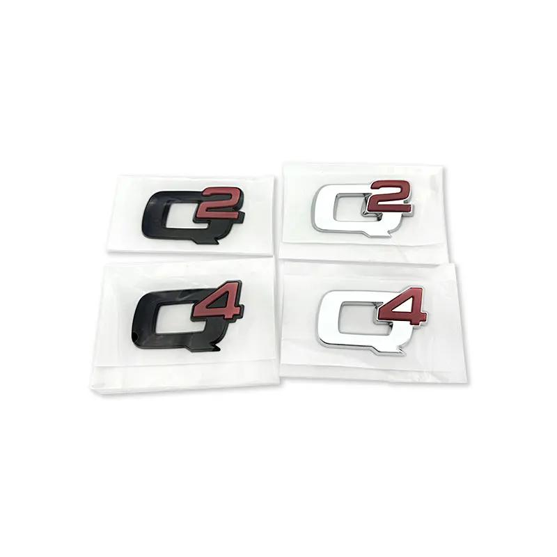 Q2 Q4 Ti STELVIO badge car stickers for alfa romeo STELVIO refir rear boot car accessories trunk tail label logo decorate mark ze6