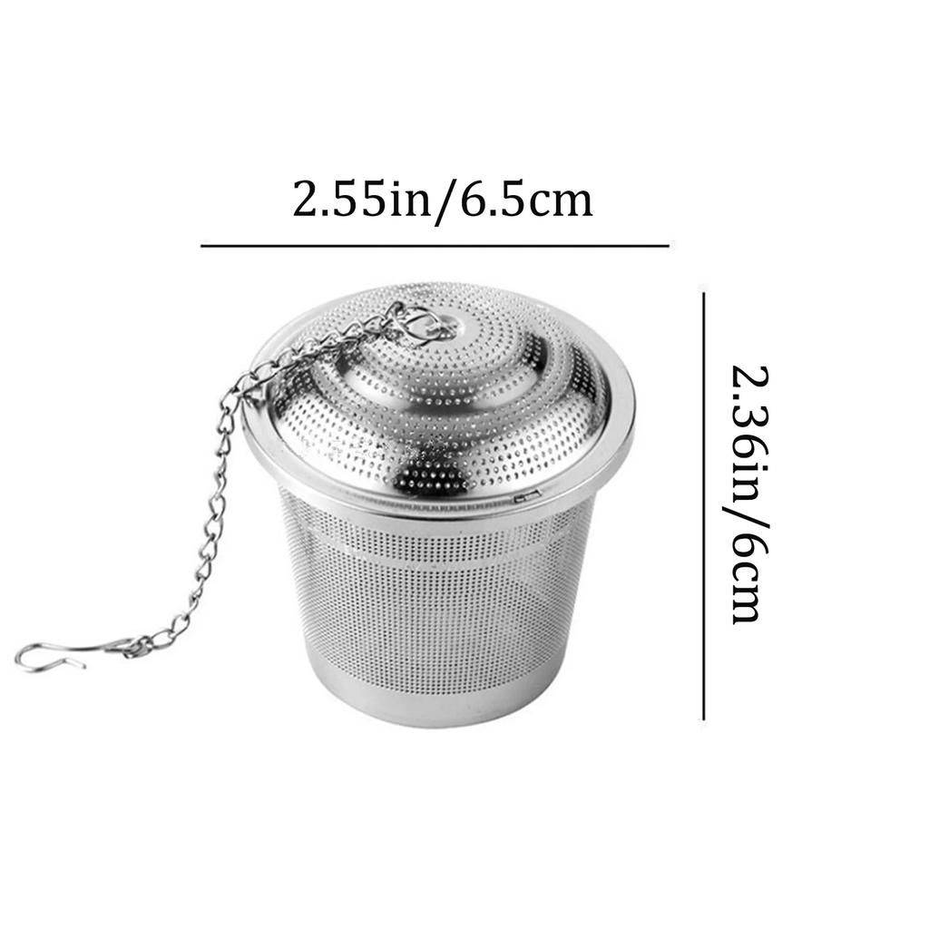 1-3pcs Tea Spice Strainer Seasoning Ball Mesh Herbal Ball Stainlesss Steel Teakettle Locking Tea Filter Reusable Diameter 4.5cm