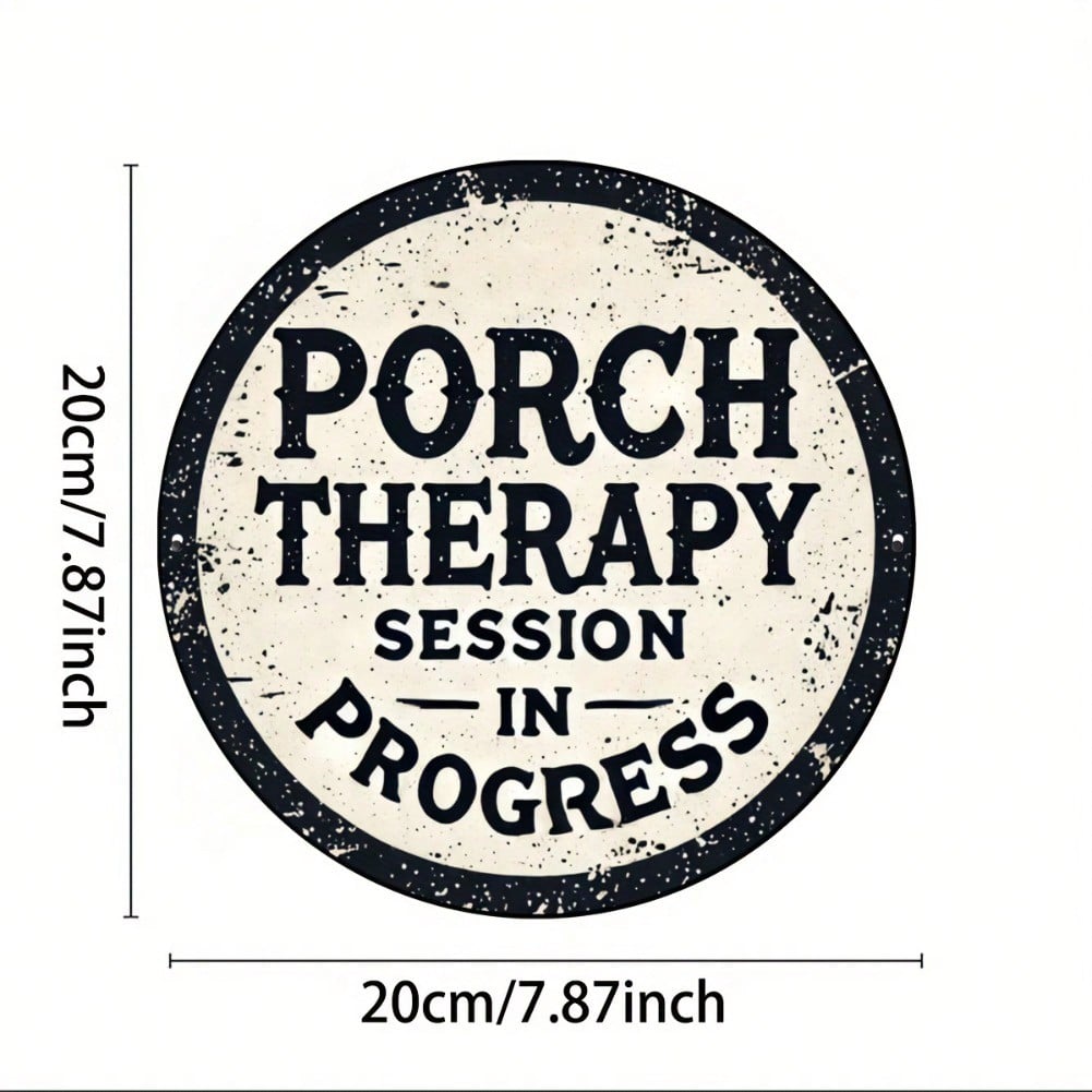 Vintage Porch Relax Session Metal Tin Sign Wall Art for Bar Cafe Garage Decor