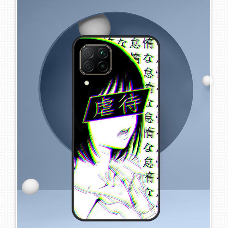 Sad Japanese Anime For Huawei Nova 12i 12s 11i 8i Y91 Y60 Y70 Y72 Y90 Y61 9 10 SE P20 P40 Lite P30 P60 Pro Case