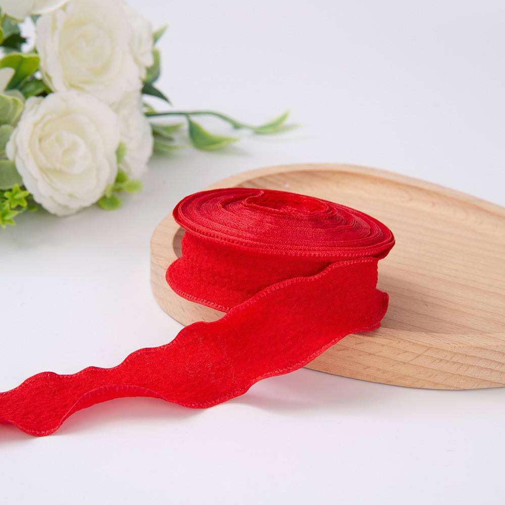 2.5cm Lotus Leaf Pleated Ribbon for DIY Cake Flower Packaging & Decorative Accessories