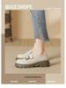 2025 Women's Korean Style Round Toe Loafers - Thick Sole, British College Style, Perfect with Skirts