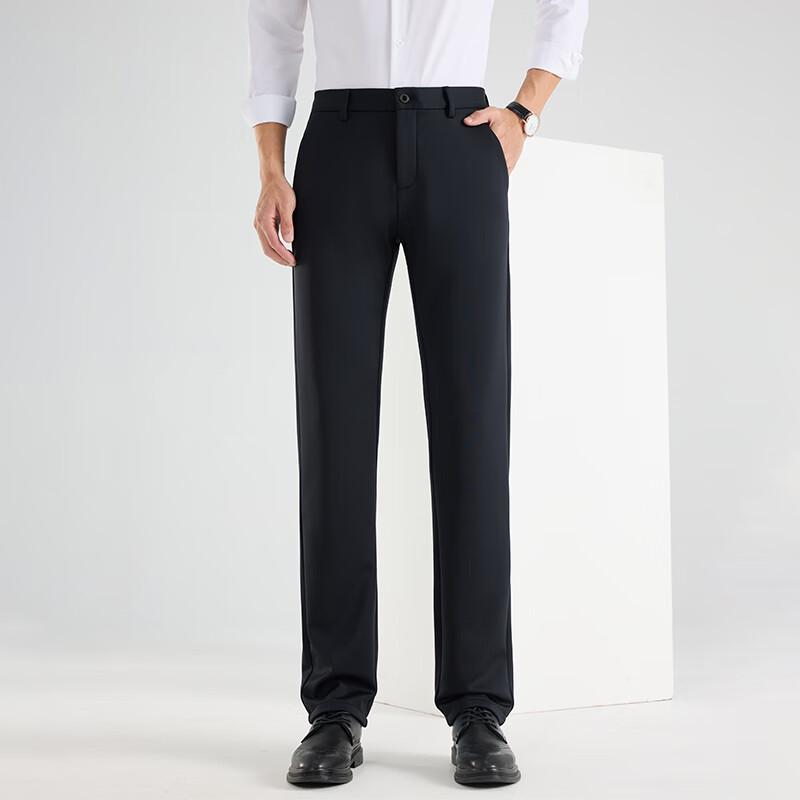 

Fengxun Men s Thermal Straight-Leg Business Casual Pants 38