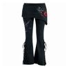 Spiral Direct Womens/Ladies Hearts Skirted Bootcut Leggings