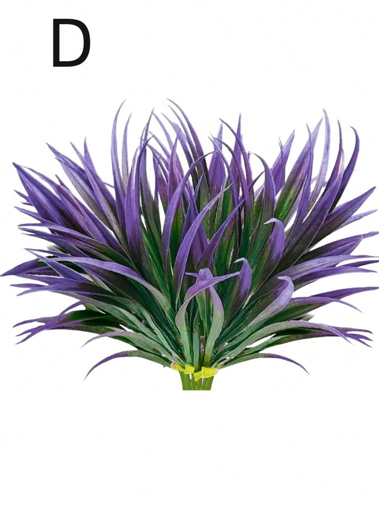 1 pack of 4pcs anti-ultraviolet artificial tall grass plant spider plant bouquet home decoration floral supplies