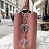 1 Pezzo Angelo Cristallo Cuore Alato Ornamento Volante Interni Auto Specchietto Retrovisore Decorazione da Appendere Borsa Maniglia Porta Casa Ciondolo Regalo