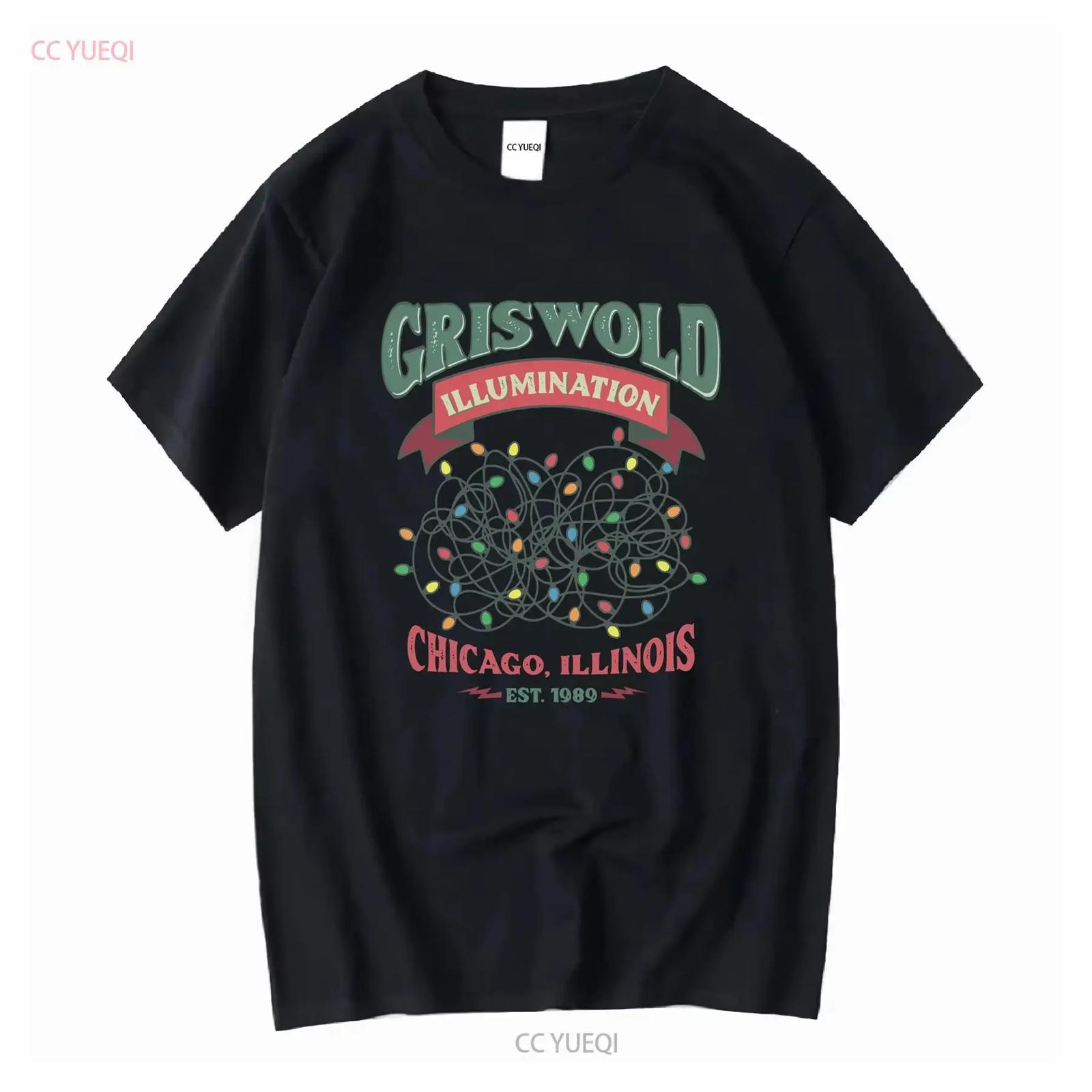Футболка Griswold Illumination Смешная Рождественская Праздничная Вечеринка Команда Огни Кино с длинным или коротким рукавом винтажная Выстиранная модная Мягкая S